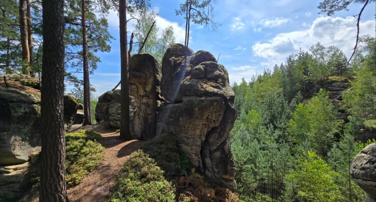 formacje skalne, Szwajcaria Kunraticka Mało znane skalne miasto - zdjęcie, fotografia