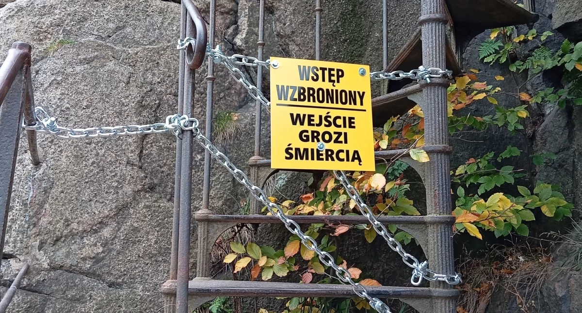 Wiadomości, Zamknięte wejście Sokolik Duży - zdjęcie, fotografia