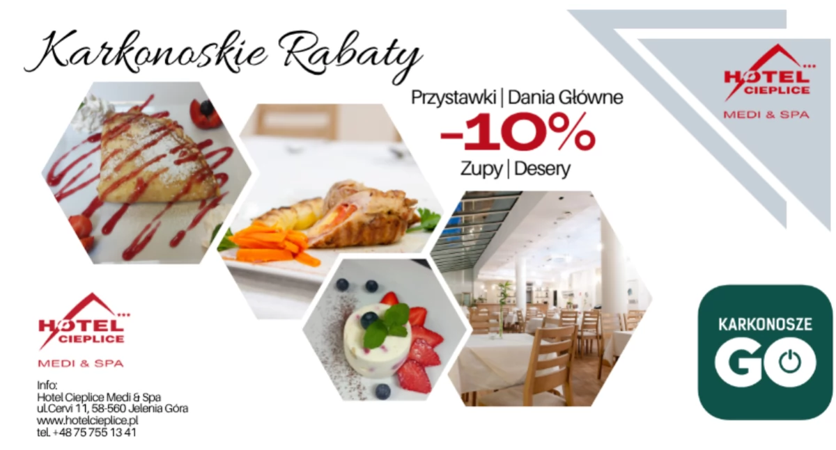 Restauracje, Karkonoskie Rabaty Restauracja Hotelu Cieplice - zdjęcie, fotografia