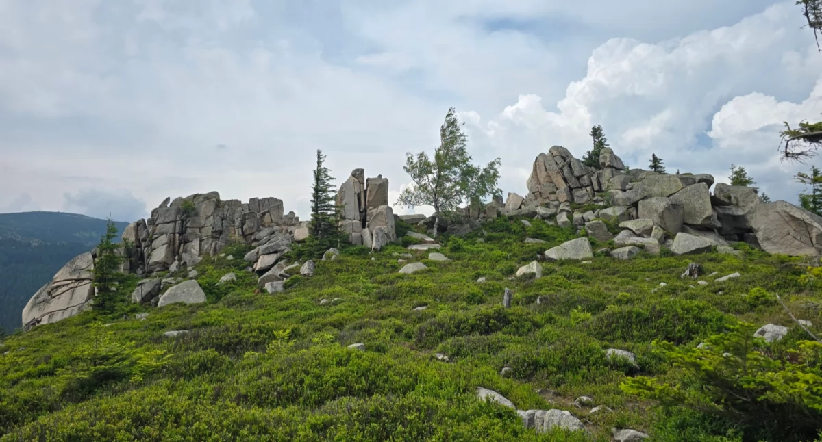 szczyty Karkonoszy, Sucha Góra karkonoska pustelnia gdzie zdjęcia ciszy - zdjęcie, fotografia