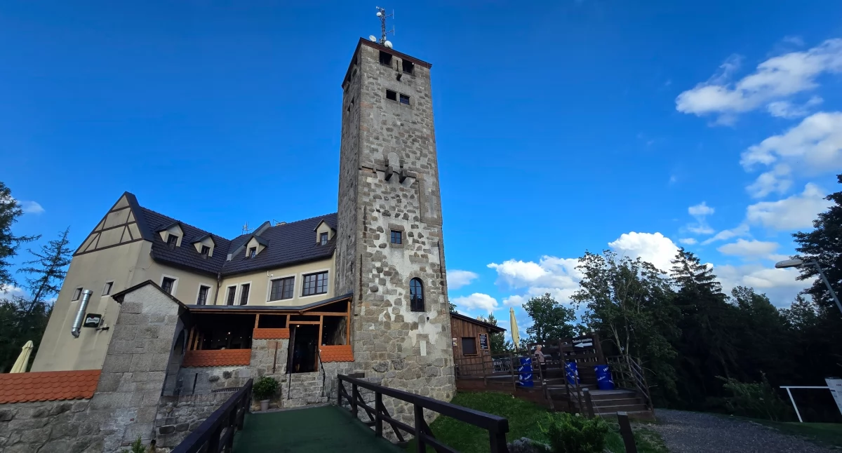 Wieże widokowe, Liberecká výšina (Libereckie wzniesienie) romantyczna brama świata historii - zdjęcie, fotografia
