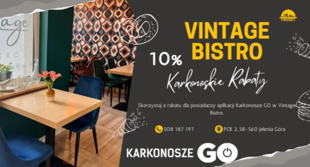 Restauracje, letnie Vintage Bistro sercu Cieplic - zdjęcie, fotografia