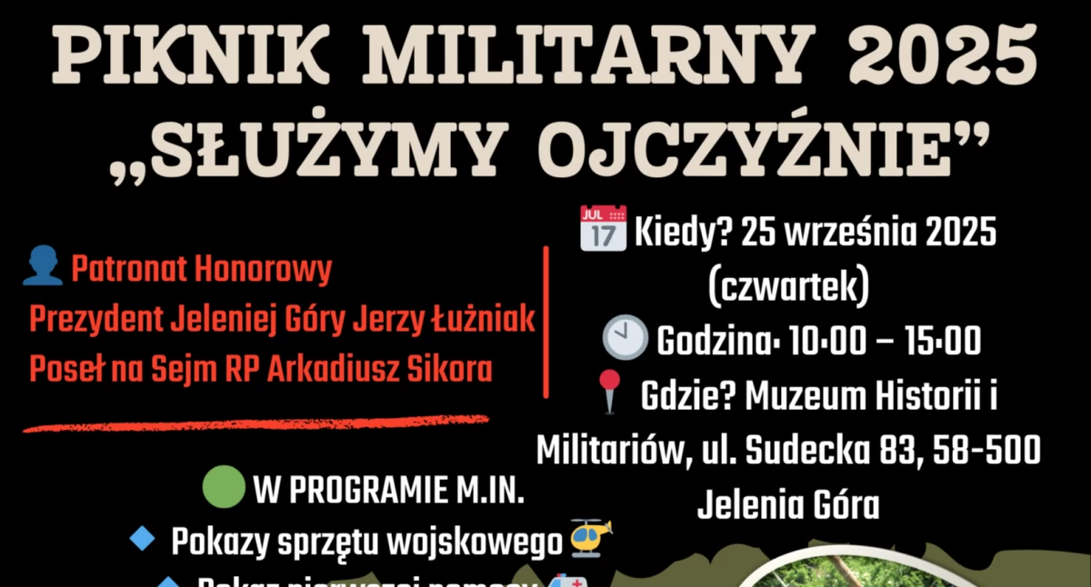 Festyn, Piknik Militarny „Służymy Ojczyźnie” Jeleniej Górze - zdjęcie, fotografia