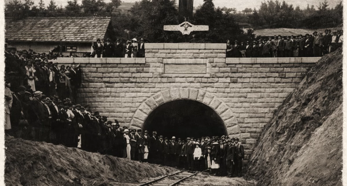 Historia Gór Izerskich, Wyścig śmierć Prawdziwa historia Polubenskeho tunelu - zdjęcie, fotografia