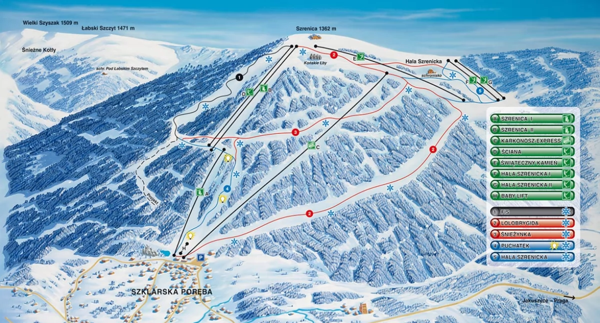 Narty, Nartostrada Lolobrygida końcu dostępna narciarzy - zdjęcie, fotografia