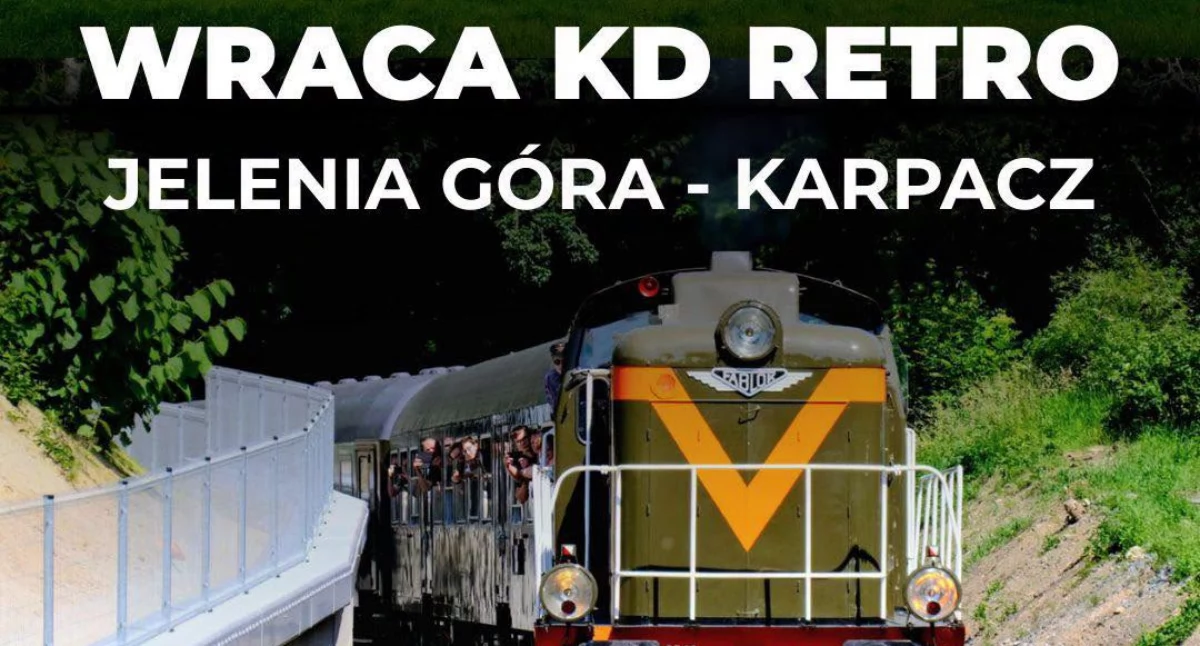wycieczki kolejowe, Retro wraca Karpacza Wakacyjne podróże zabytkowym pociągiem lipca - zdjęcie, fotografia