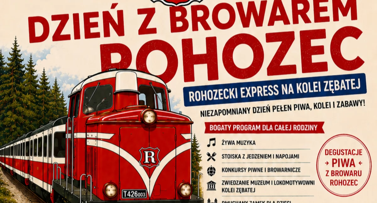 Festyn, Dzień Browarem Rohozec Kolei Zębatej Zabytkowe pociągi atrakcje całych rodzin - zdjęcie, fotografia