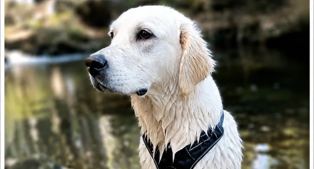 Ważne Komunikaty, Zaginęła miesięczna Golden Retriever uciekł lesie między Przesieką Jagniątkowem - zdjęcie, fotografia