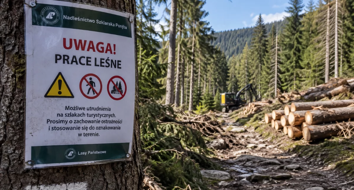 Ważne Komunikaty, Turyści muszą uważać Utrudnienia kilku szlakach rejonie Szklarskiej Poręby - zdjęcie, fotografia