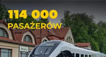 Ponad sto tysięcy pasażerów na linii Jelenia Góra Karpacz. Kolej wróciła w wielkim stylu