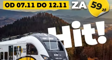 Dolnośląski Bilet Weekendowy znów w grze – teraz aż pięć dni podróżowania bez limitu!