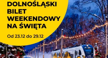 Świąteczny tydzień bez korków. Dolnośląski Bilet Weekendowy wydłużony za 59 zł