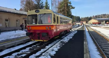 Motoraczek na trasie między Karkonoszami i Górami Izerskimi