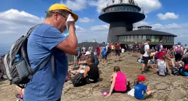 Rekordowe ciepło na Śnieżce. Termometry pokazały 25,8 stopnia