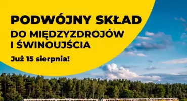 Podwójny skład pojedzie nad Bałtyk. KD zwiększają liczbę miejsc na kurs do Świnoujścia.